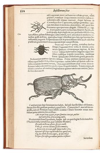 Moffett, Thomas (1553-1604) Insectorum sive Minimorum Animalium Theatrum.